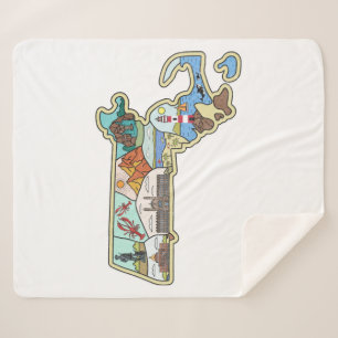 Massachusetts Karte Boston Cape Cod Salem Souvenir Sherpadecke