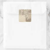 Massachusetts Karte von Arrowsmith Quadratischer Aufkleber (Tasche)