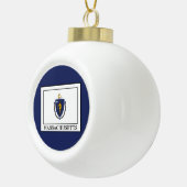 Massachusetts Keramik Kugel-Ornament (Rechts)