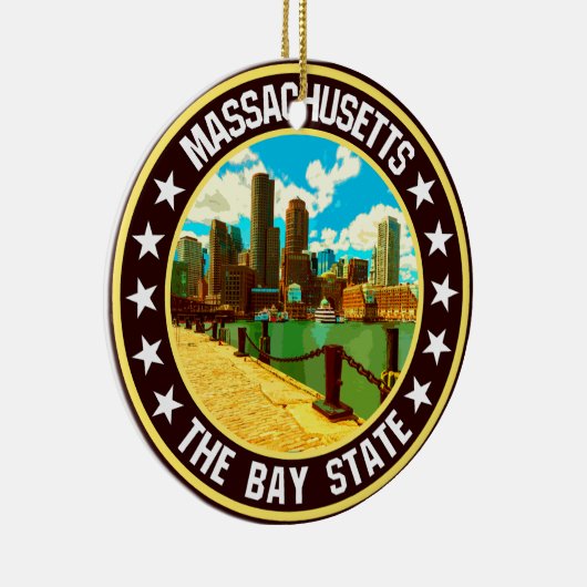 Massachusetts Keramik Ornament (Rechts)