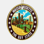 Massachusetts Keramik Ornament (Links)