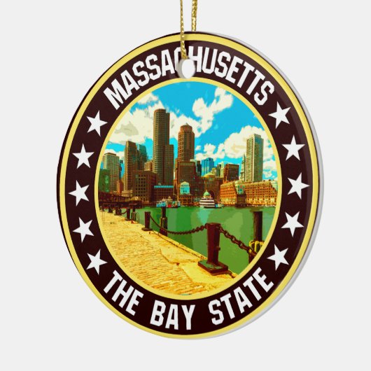 Massachusetts Keramik Ornament (Links)