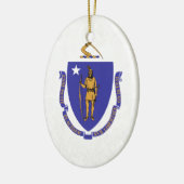 Massachusetts Keramik Ornament (Links)