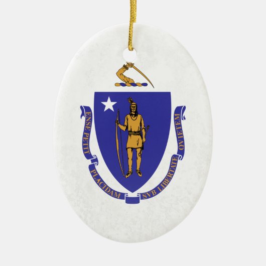 Massachusetts Keramik Ornament (Vorne)