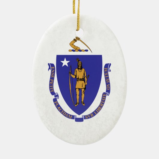 Massachusetts Keramik Ornament (Hinten)