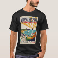 Massachusetts Leuchtturm-Illustration Reise Kunst