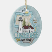 Massachusetts Leuchtturmdekoration Keramik Ornament (Rechts)