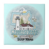 Massachusetts Leuchtturmziegel Fliese (Vorderseite)