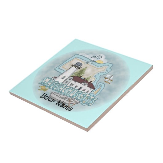 Massachusetts Leuchtturmziegel Fliese (Seite)