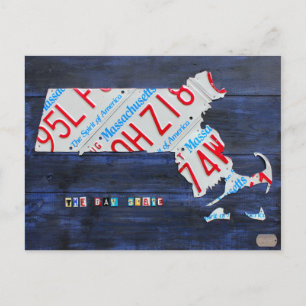 Massachusetts License Plate Karte