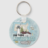 Massachusetts Lighthouse Schlüsselanhänger (Vorderseite)