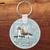 Massachusetts Lighthouse Schlüsselanhänger (Vorderseite)