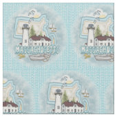 Massachusetts Lighthouse Stoff (Nahaufnahme)