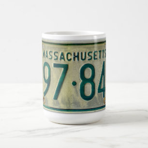 Massachusetts-Lizenz-Platten-Tasse Kaffeetasse