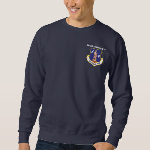 Massachusetts-Luft-Schutz-104. Kämpfer-Flügel Sweatshirt