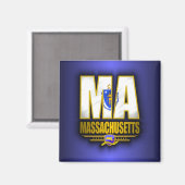 Massachusetts (MA) Magnet (Vorderseite/Rückseite)