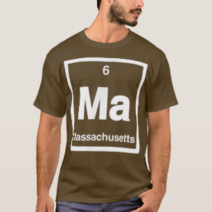 Massachusetts MA Periodische Tischelemente 6. Staa T-Shirt