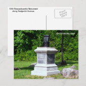 MASSACHUSETTS-MONUMENT POSTKARTE (Vorne/Hinten)
