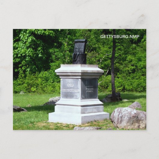 MASSACHUSETTS-MONUMENT POSTKARTE (Vorderseite)