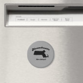 Massachusetts Motto - Wer faht? Magnet (In Situ (Geschirrspüler))