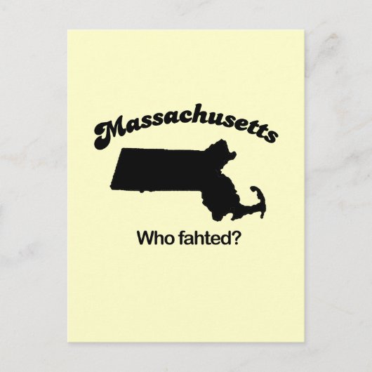 Massachusetts Motto - Wer faht? Postkarte (Vorderseite)