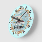 Massachusetts Muscheln Leuchtturm Uhr (Winkel)