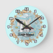 Massachusetts Muscheln Leuchtturm Uhr (Vorderseite)