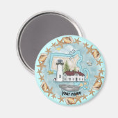 Massachusetts Muscheln Leuchtturmmagnet Magnet (Vorderseite/Rückseite)