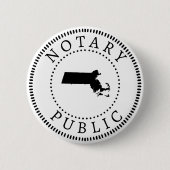 Massachusetts Notary Public Button (Vorderseite)