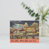 Massachusetts, Ocean Park, Salisbury Beach Postkarte (Stehend Vorderseite)