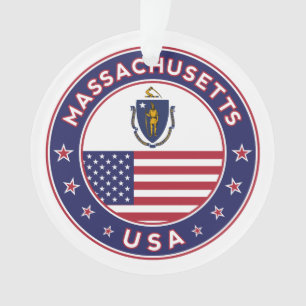 Massachusetts Ornament