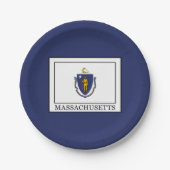 Massachusetts Pappteller (Vorderseite)