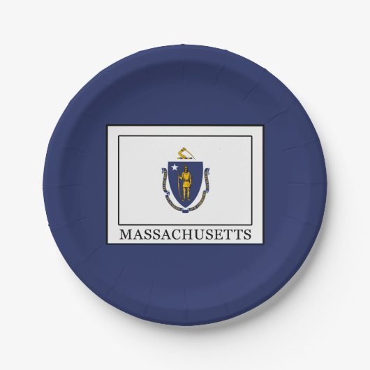 Massachusetts Pappteller (Vorderseite)