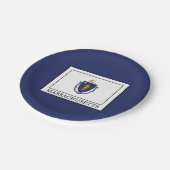 Massachusetts Pappteller (Schrägansicht)