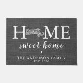 MASSACHUSETTS Personalisierter Staat Fußmatte (Vorderseite)