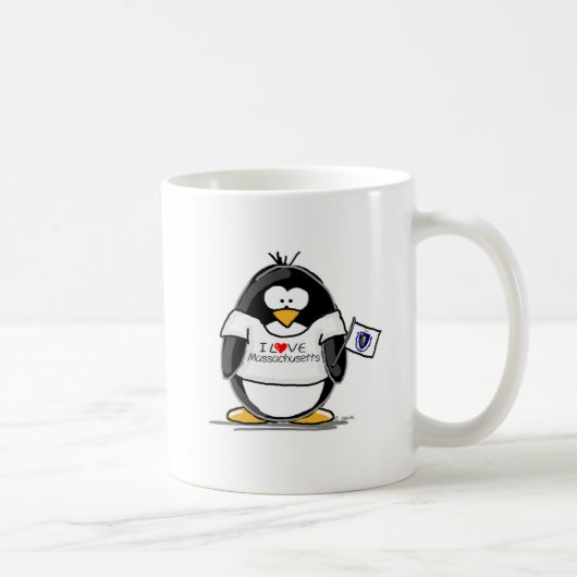 Massachusetts-Pinguin Kaffeetasse (Rechts)