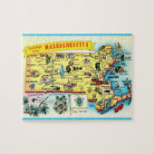 Massachusetts Postcard Jigsaw Puzzle (Horizontal)