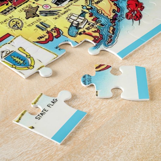 Massachusetts Postcard Jigsaw Puzzle (Seite)