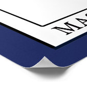 Massachusetts Poster (Ecke)