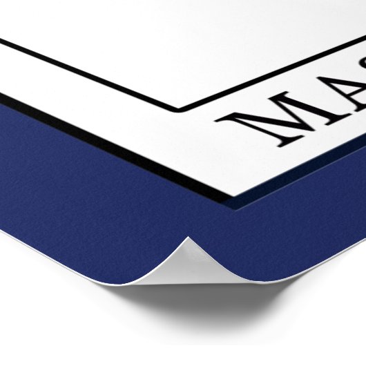 Massachusetts Poster (Ecke)