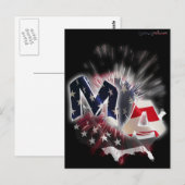 MASSACHUSETTS POSTKARTE (Vorne/Hinten)