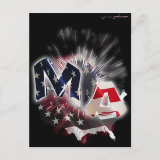 MASSACHUSETTS POSTKARTE