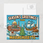 MASSACHUSETTS Postkarte (Vorne/Hinten)