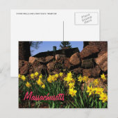 Massachusetts Postkarte (Vorne/Hinten)