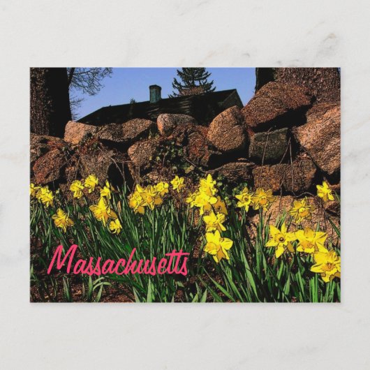 Massachusetts Postkarte (Vorderseite)