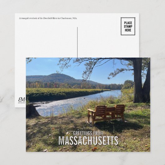 Massachusetts Postkarte (Vorne/Hinten)