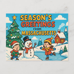 MASSACHUSETTS Postkarte