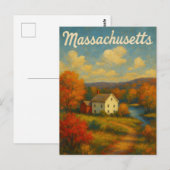 Massachusetts Postkarte (Vorne/Hinten)