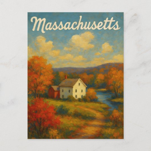 Massachusetts Postkarte (Vorderseite)