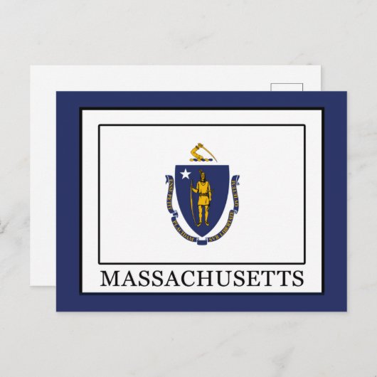 Massachusetts Postkarte (Vorne/Hinten)
